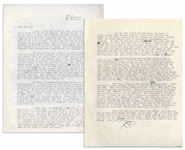 Hunter S. Thompson Letter With Handwritten Edits -- ...There is no money on the Left. That is one of the basic problems...it gives the whole thing a Losers smell...